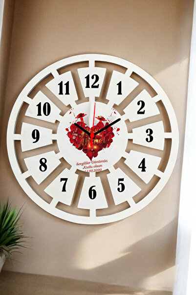 Hediyelen Sevgiliye En Güzel Hediye Duvar Saati 40cm 005