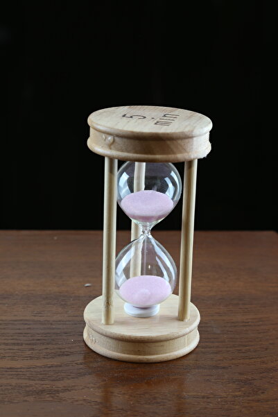 imsaconcept Dekoratif 5 Dakikalık Ahşap Kum Saati