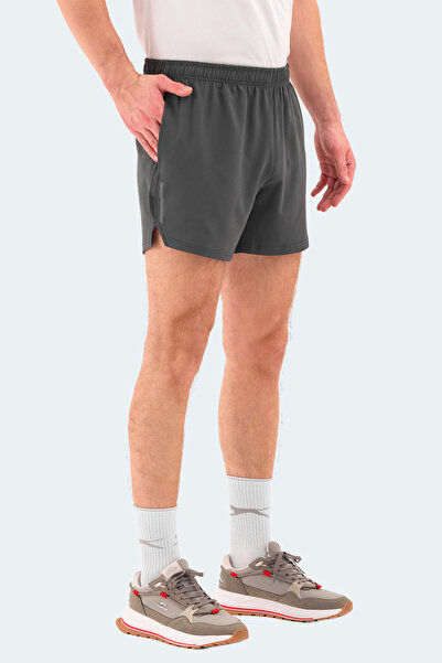 Slazenger ROMANO Erkek Cepli Fıtness Koyu Gri Şort