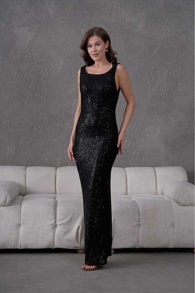 CİXAPLE Backless Sleeveless Evening Dress