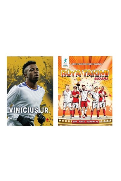 peta kitap Set Vinicius Júnior - Dream Team Coloring Book (with Poster and Bookmark Gift)