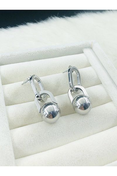 DS DİAMONDSHOP Steel Earring Dangle Model Byçkp- 202503456