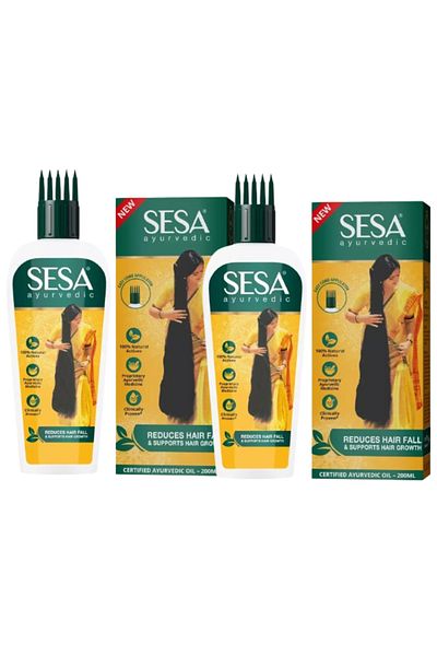SESA SESA Sesa Oil 2 x 200 ml, INDICKÝ olej pro růst vlasů, sada 2ks