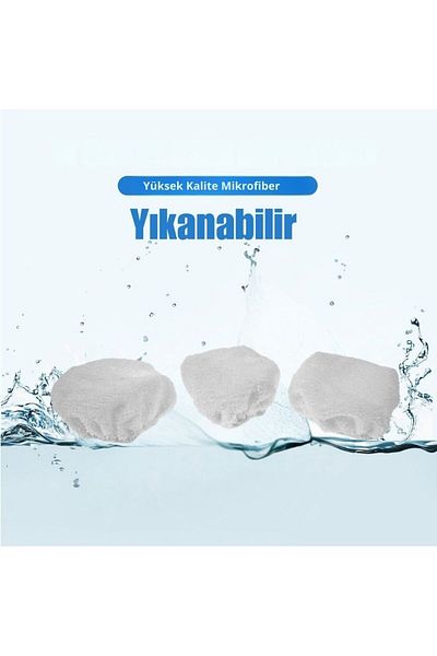 Supervac Compatible for Kiwi Ksc 4210 Multifunctional Steam Cleaner Glass Cloth 3 Pcs
