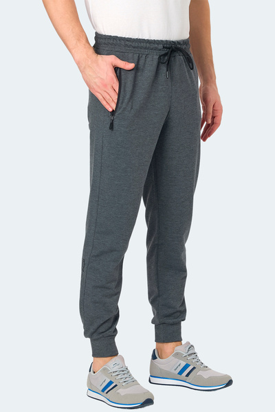Slazenger NEAL KTN Erkek Fermuar Cepli Koyu Gri Eşofman Altı