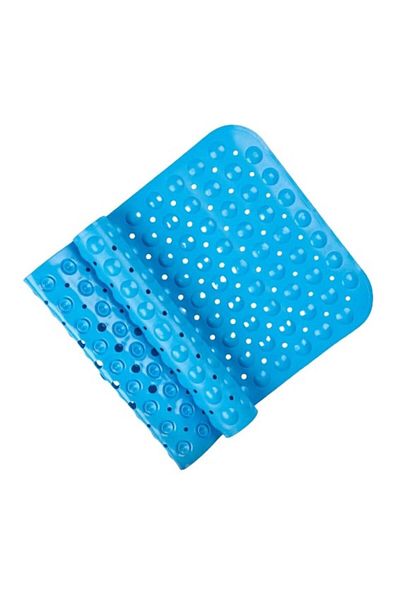 Clamak Covoras antiaderent pentru cabina de dus Clamak, PVC,, albastru, 40 x 100 cm