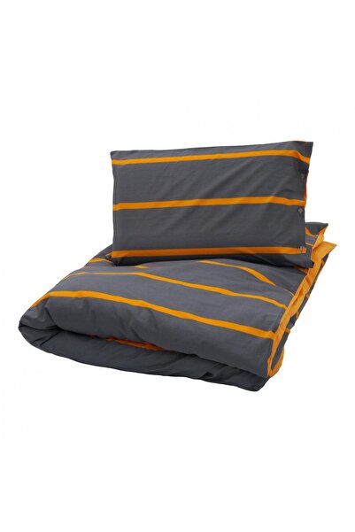 Heinner Home Single bed set Gray/Orange