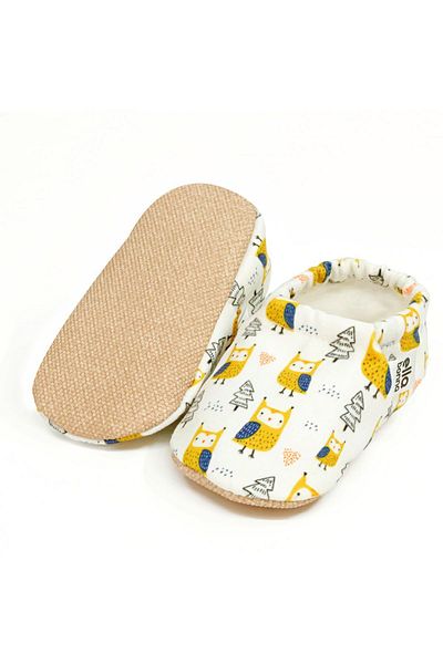 Ella Bonna Anti-Slip Sole Bird Patterned Baby Booties, Home Boots Slippers Nursery Shoes Slippers