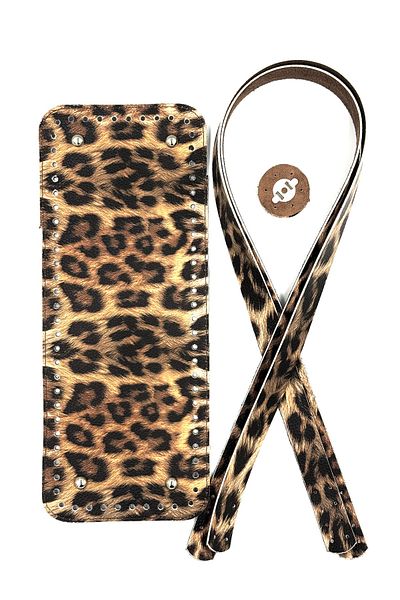Lady Moss Leopard Rectangular Knitted Bag Kit