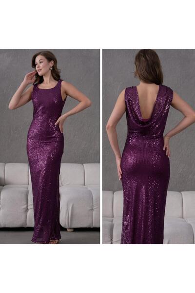 CİXAPLE Sırt Dekolteli Kolsuz Abiye