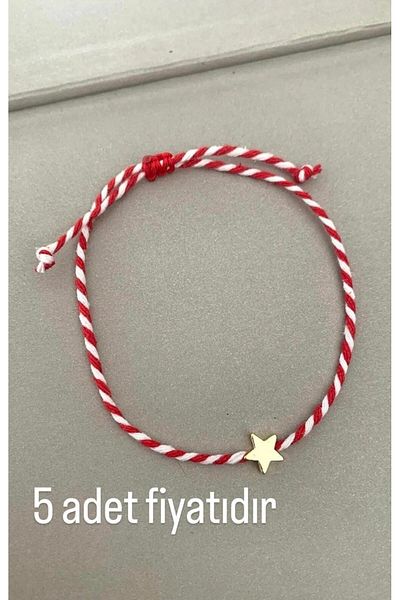 Stoneday 5 Pcs Marteniçka Spring Bracelet with Gold Plated Star