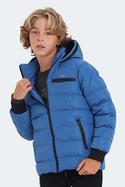 Slazenger Unisex Παιδικά Παλτό & Παλτό Saks Blue