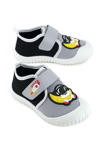 GEZER Summer Boy's Pvc Sole Velcro Adjustable Linen Casual Shoes
