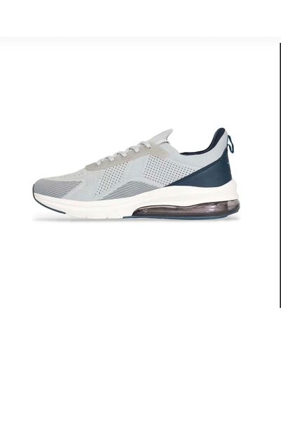 Jump Gray-Navy Blue Transparent Sole Orthopedic Memory Foam Sports Shoes