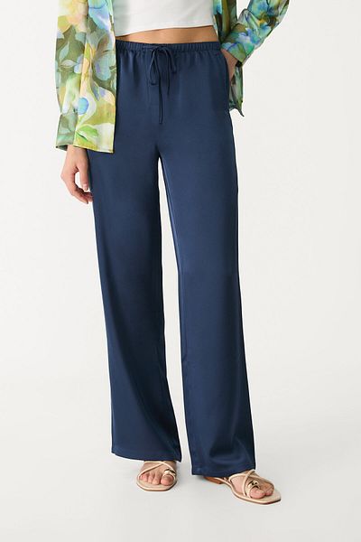 Stradivarius Flowing, Satin Trousers Limited Edition