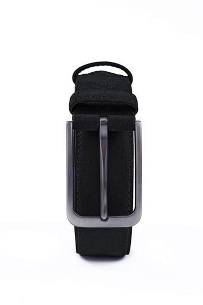 Hemington Black Handmade Suede Belt