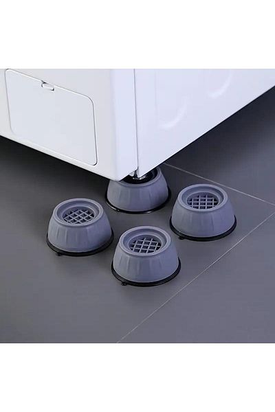 jetfast 4 Pieces Noise Canceling and Anti-Slip Anti-Vibration Rubber Foot Pads Washing Machine Stopper