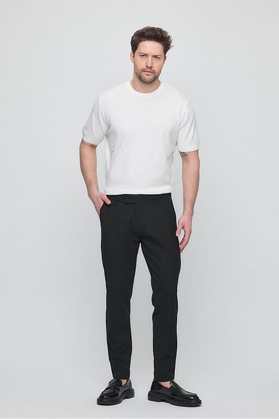GIENTO Men's Classic Lycra Slim Fit Fabric Pants