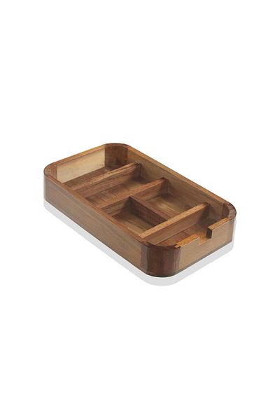 The Mia Κουτί οργάνωσης Natura Acacia με θήκες 25x14x4 cm