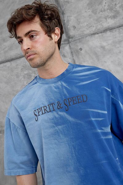 NOMARC Tricou supradimensionat lavabil Blue Spirit&Speed