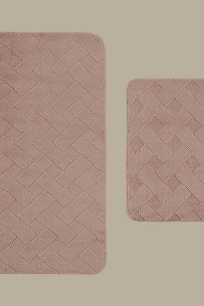 Karaca Home Karving Bath Mat Rose Dried