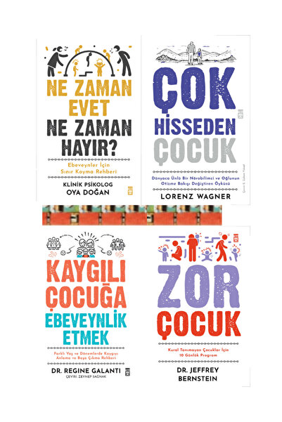 Timaş Yayınları Ne Zaman Evet Ne Zaman Hayır, Zor Çocuk, Müzik Çocuk,Kaygılı ...