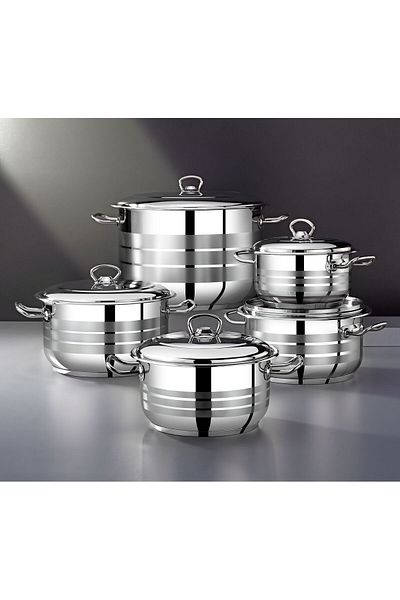 Bonera Masterchef 10 Piece Steel Cookware Set