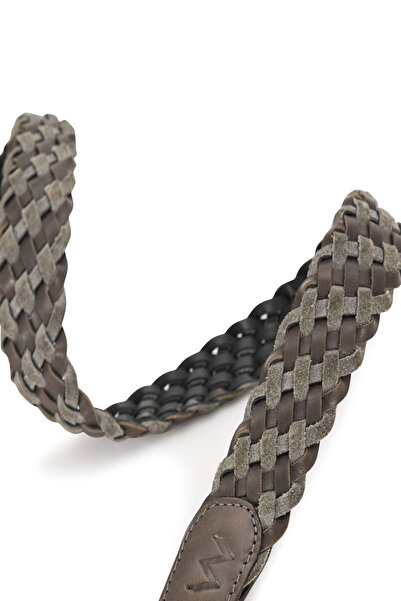 Hemington Handmade Knitted Medium Gray Belt