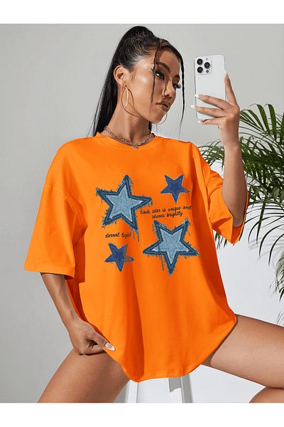 uyguntarz Μπλουζάκι Unisex Eternal Light με εμπριμέ σχέδιο