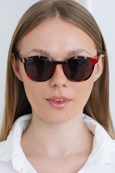 Bilge Karga نظارة شمسية جيمير زيبرا باللون الأحمر والأسود