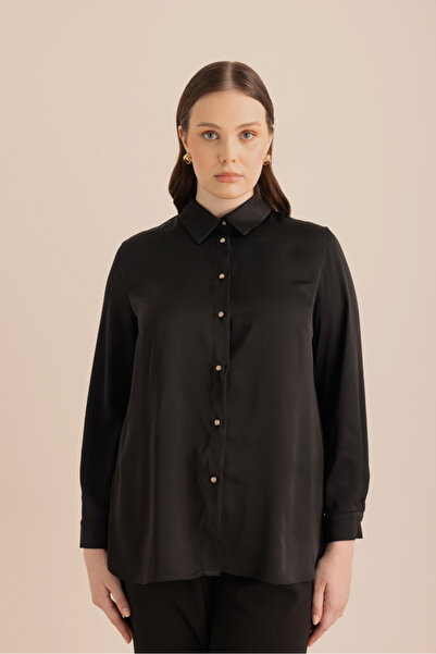 Aker Arkası Pilise Detaylı Dokuma Tunik