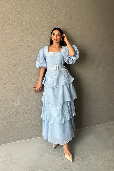 Seda Yalçın Atelier Rochie Pinterest Lipari cu detaliu de podea cu design albastru