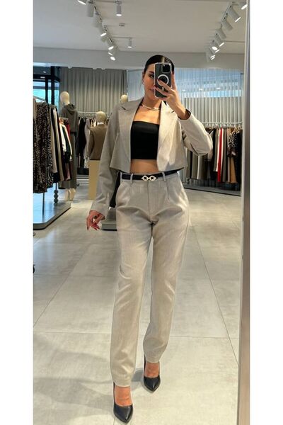 Zen Pantalon Krop Ceket Takım-S