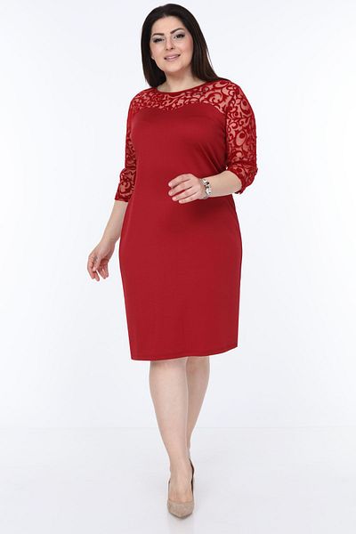 modayız Rochie burgundă 26c-1030