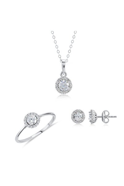 Hepimitu Taşlı Altın Set - 3'lü