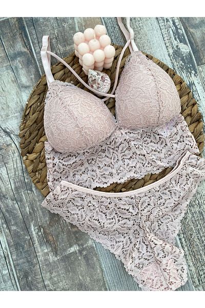 Lapova Set sutien sexy cu detaliu din dantelă