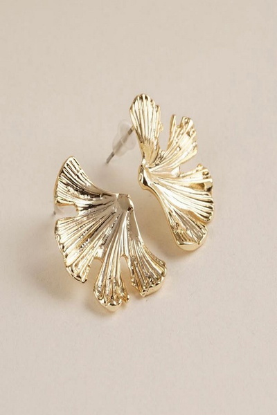 DEMOKAN Kadın Küpe Leaf Tasarım Küpe 2,5cm