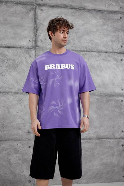 NOMARC Μωβ μπλουζάκι Brabus Written Oversize