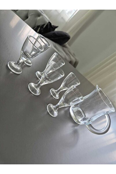 Lider MAGNESİA LİDER MAGNESİA 7 PARÇA CAM MİNİ KAHVE YANI BARDAĞI VE MİNİ SÜR...