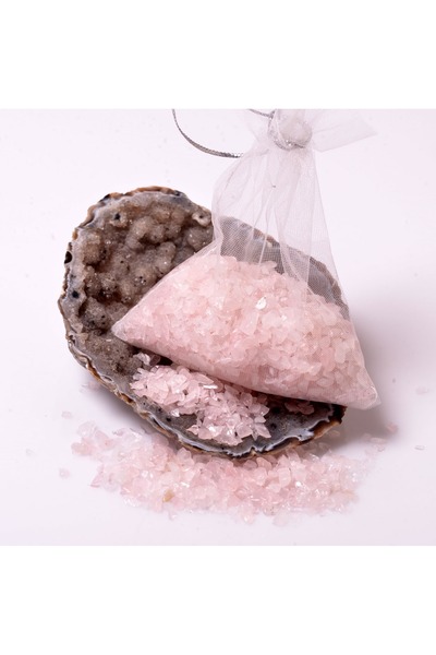 Taş Sandığı Pembe Kuvars Kırık Taş Kese - 60 gr