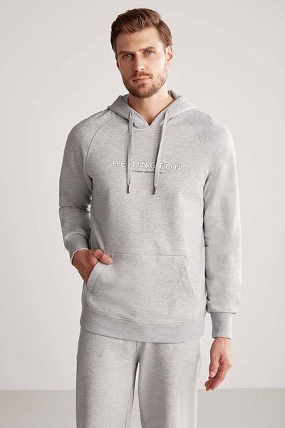 Hemington Light Gray Hoody with Logo