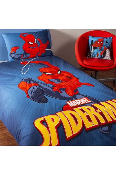 Taç Taç Licensed Spiderman Classical (120 X 200 Rubberized Sheet) Cotton Bedding Set