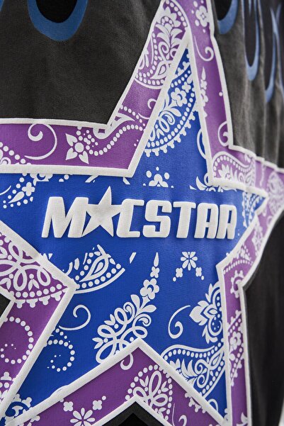 Machinist Ανδρικό μπλουζάκι Macstar Flame Printed Oversize μαύρο