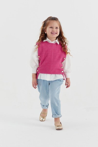 MARKALİSTE Fuchsia Adel Kids Sweater