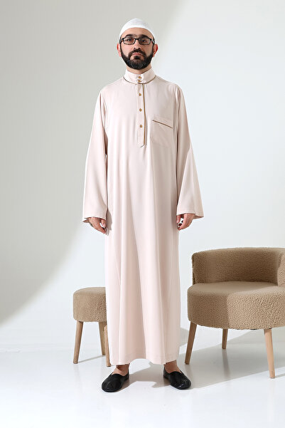 ihvan online Чоловічий одяг для хаджу та умри з високим коміром, Дубай, креп