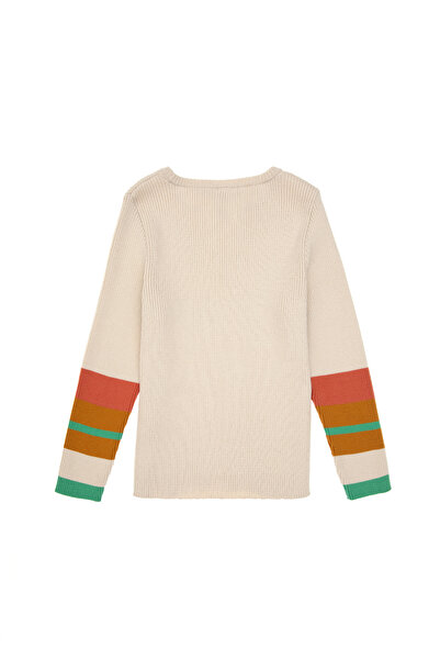 U.S. Polo Assn. Kız Çocuk Krem Kazak 50297224-VR071