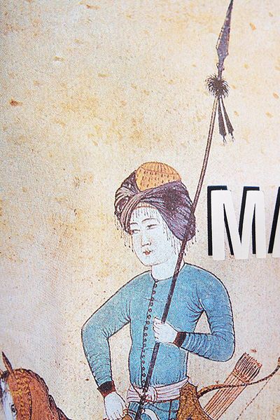 Machinist Ανδρικό κεντημένο τύπωμα λεπτομέρειας Oversize Indigo T-shirt