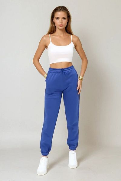 VAGGON Γυναικεία Saks 3 Thread Raised Jogging Sweatpants Prmx10929