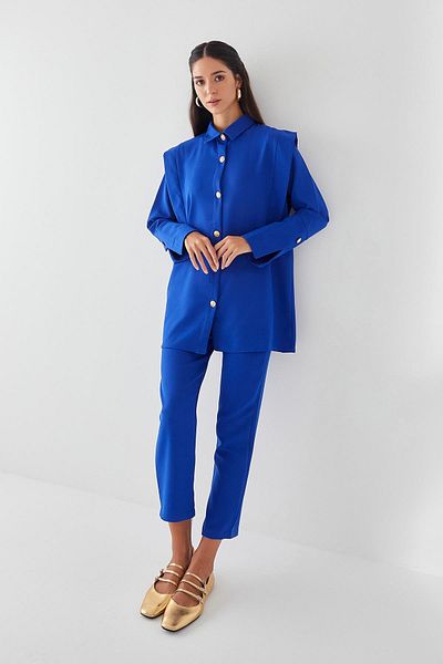 MARKALİSTE Set de crepe Saks Blue Kayla