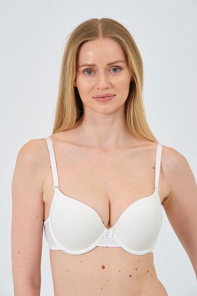 MİSTİRİK Sutien de susținere căptușit cu push-up dublu model Blera Culoare albă